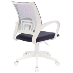 Кресло офисное Бюрократ CH-W695NLT темно-серый (сетка/ткань,120 кг, крестовина пластик, колесики пластик)