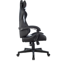 Кресло игровое Zombie GAME TETRA черный/карбон (экокожа, 120кг, крестовина пластик, колесики пластик, подголовник, поддержка поясницы)