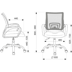 Кресло Бюрократ CH-695NLTSL черный 