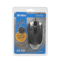 Мышь проводная Sven RX-100 чёрная