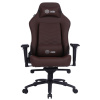 Кресло игровое Cactus CS-CHR-0112BR коричневый (экокожа,120кг, крестовина металл, подголовник, поддержка поясницы)