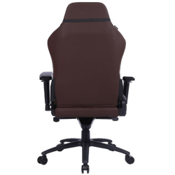 Кресло игровое Cactus CS-CHR-0112BR коричневый (экокожа,120кг, крестовина металл, подголовник, поддержка поясницы)